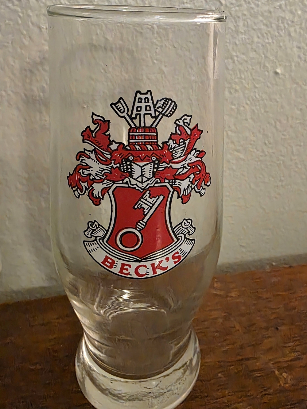 Becks Beer Glass From Germany 5.5"
